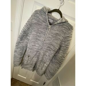 Leif Nelson Women’s XL grey zippered cardigan